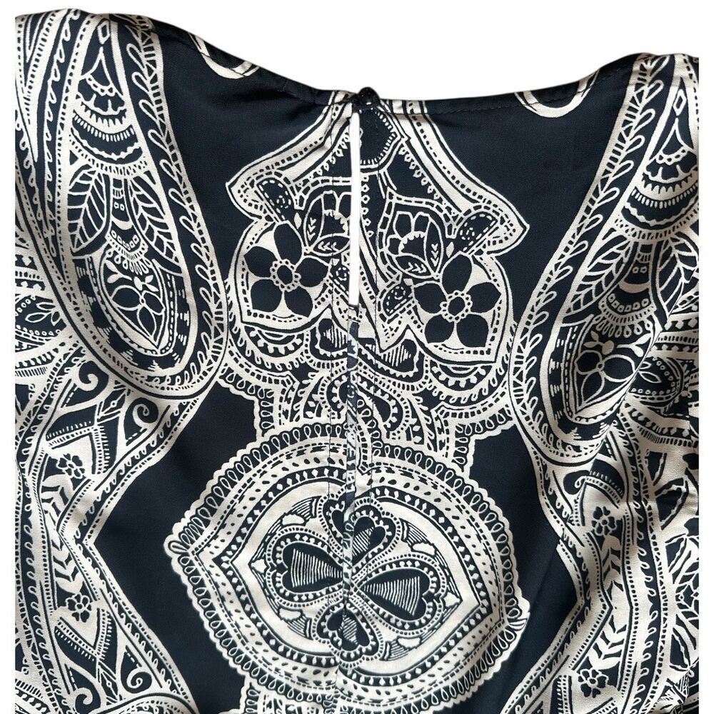 Ark & Co womens small black & white bohemian shift dress - Picture 8 of 11